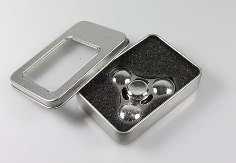 Fidget Spinner Minele Metal BallsDesign Silver