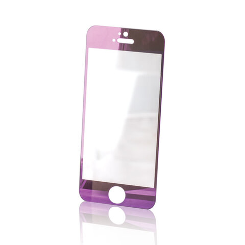 Folia ochronna Tempered Glass ze szkła hartowanego do iPhone 5 fioletowa