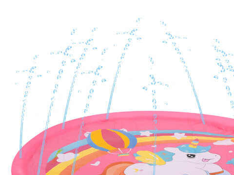 Brodzik z fontanną mata wodna dla dzieci  jednorożec 170 cm