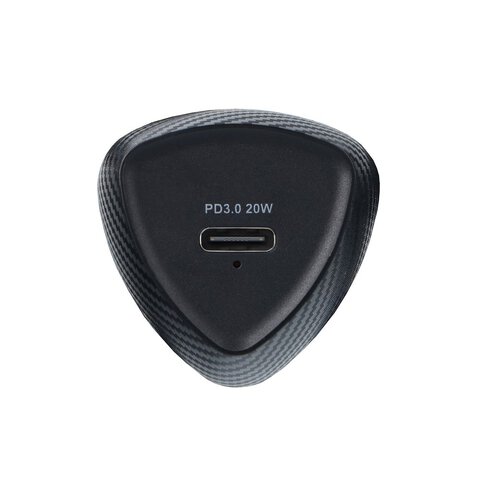 FORCELL CARBON adowarka samochodowa Typ C 3.0 PD20W CC50-1C  (Total 20W) + kabel do Apple Lightning 8-pin PD20W