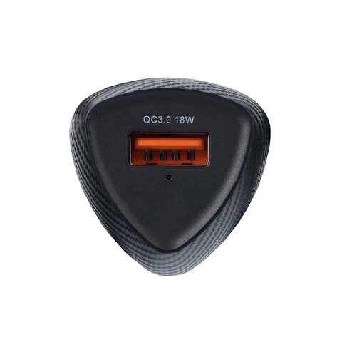 FORCELL CARBON ładowarka samochodowa USB QC 3.0 18W CC50-1A czarny (Total 18W)