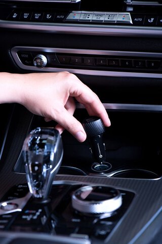 FORCELL CARBON ładowarka samochodowa USB QC 3.0 18W + USB QC 3.0 18W CC50-2A36W czarny (Total 36W)