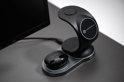 FORCELL F-AUDIO suchawki bezprzewodowe / bluetooth stereo TWS CLEAR Sound czarne