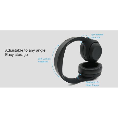 FORCELL F-AUDIO suchawki bezprzewodowe nagowne ANC Sonic Aura czarne