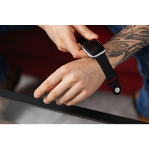 FORCELL F-DESIGN FA01 pasek do APPLE Watch 42 / 44 / 45 / 49 mm biały
