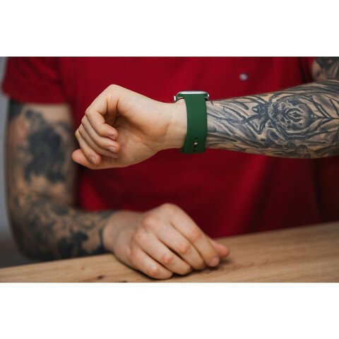 FORCELL F-DESIGN FA01 pasek do APPLE Watch 42 / 44 / 45 / 49 mm zielony