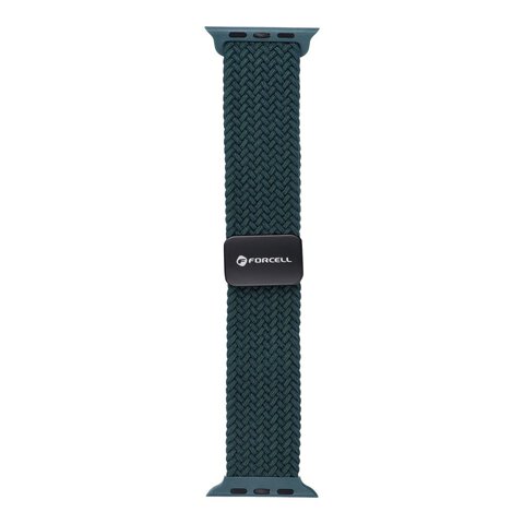 FORCELL F-DESIGN FA02 pasek magnetyczny nylonowy do APPLE Watch 38 / 40 / 41 mm ciemny zielony