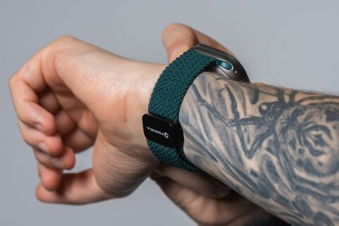 FORCELL F-DESIGN FA02 pasek magnetyczny nylonowy do APPLE Watch 38 / 40 / 41 mm ciemny zielony