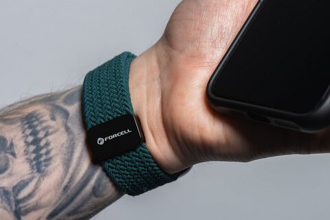 FORCELL F-DESIGN FA02 pasek magnetyczny nylonowy do APPLE Watch 42 / 44 / 45 / 49 mm ciemny zielony FORCELL F-DESIGN FA02 pasek magnetyczny nylonowy do APPLE Watch 42 / 44 / 45 / 49 mm ciemny zielony