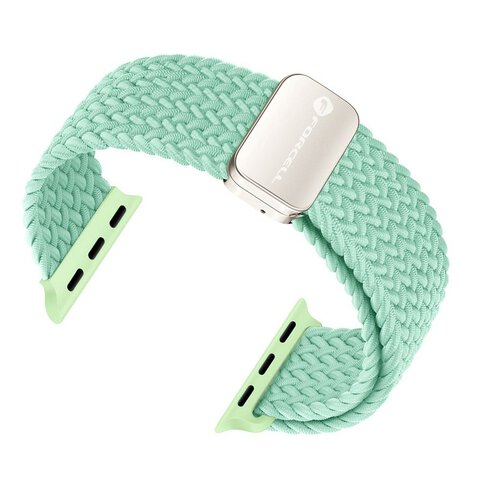 FORCELL F-DESIGN FA02 pasek magnetyczny nylonowy do APPLE Watch 42 / 44 / 45 / 49 mm pistacjowy