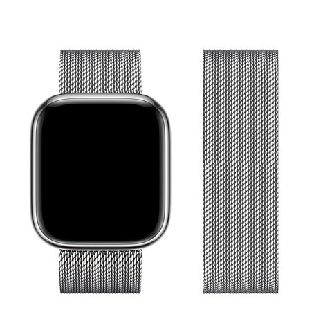 FORCELL F-DESIGN FA03 pasek do APPLE Watch 38 / 40 / 41 mm srebrny