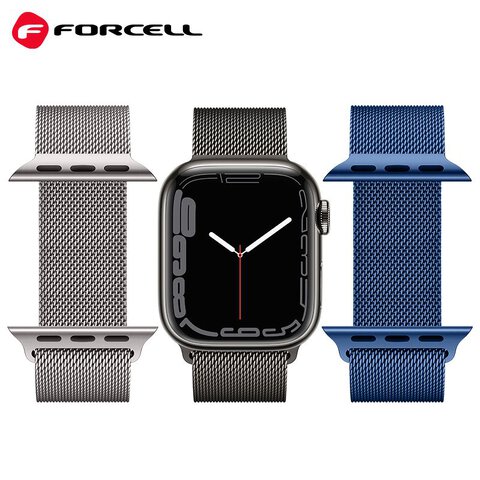 FORCELL F-DESIGN FA03 pasek / opaska do Apple Watch 42/44/45/49mm niebieska