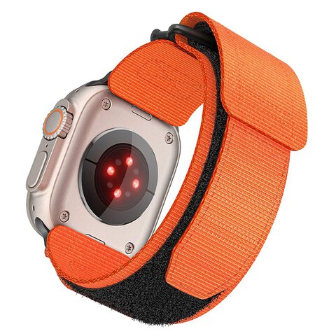 FORCELL F-DESIGN FA05 pasek nylonowy do APPLE Watch 38 / 40 / 41 mm pomarańczowy