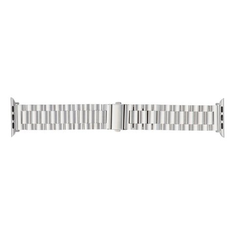 FORCELL F-DESIGN FA10 pasek do APPLE Watch 42 / 44 / 45 / 49 mm srebrny