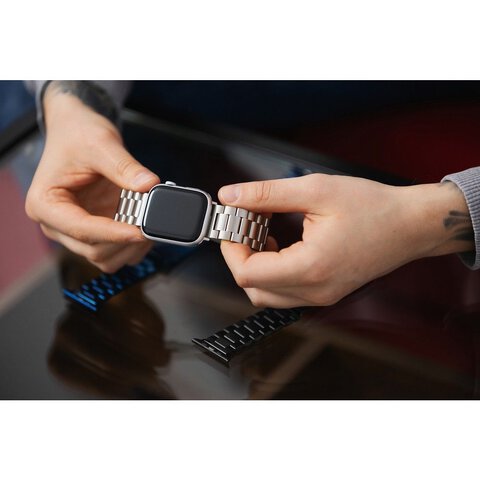 FORCELL F-DESIGN FA10 pasek / opaska do Apple Watch 42/44/45/49mm niebieska