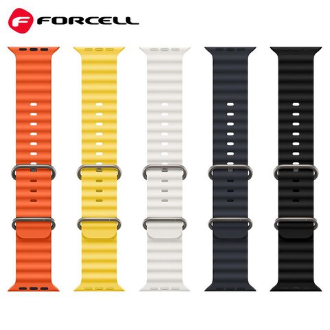 FORCELL F-DESIGN FA12 pasek / opaska do Apple Watch 38/40/41mm biaa