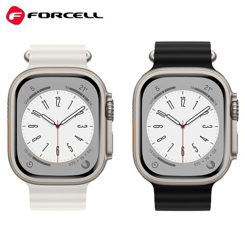 FORCELL F-DESIGN FA12 pasek / opaska do Apple Watch 38/40/41mm biaa