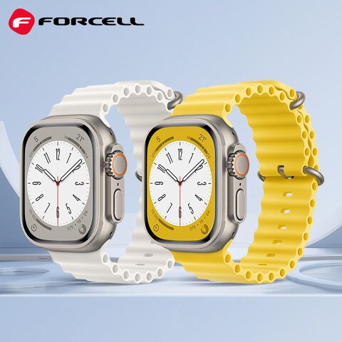 FORCELL F-DESIGN FA12 pasek / opaska do Apple Watch 38/40/41mm biaa