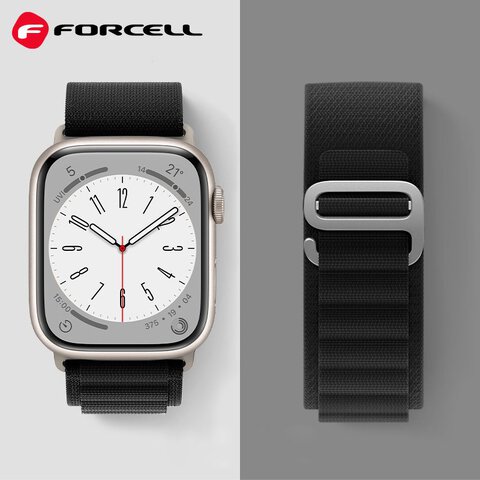 FORCELL F-DESIGN FA13 pasek / opaska do Apple Watch 38/40/41mm czarna