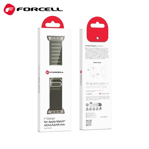FORCELL F-DESIGN FA13 pasek / opaska do Apple Watch 42/44/45/49mm zielona WYPRZEDAŻ!