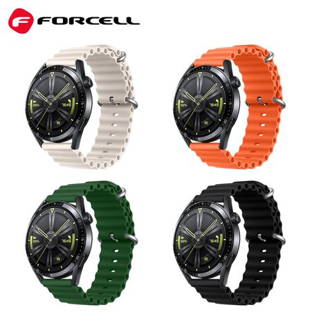 FORCELL F-DESIGN FS01 pasek / opaska do Samsung Watch 22mm zielony