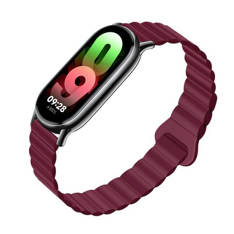 FORCELL F-DESIGN FX Mi Band 8 pasek / opaska do Xiaomi Mi Band 8 bordowy