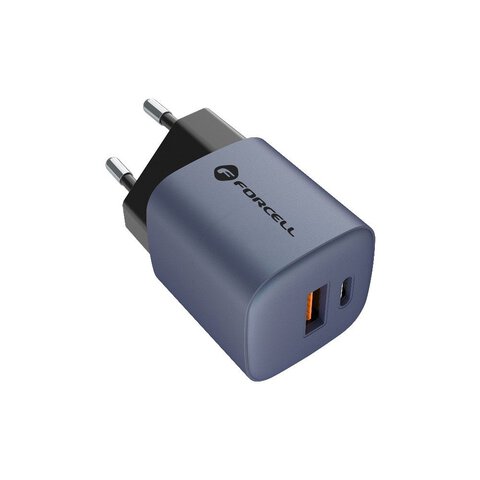 Forcell F-Energy adowarka Sieciowa GaN - 33W z portami: USB C i USB A z adowaniem PD i QC 4.0