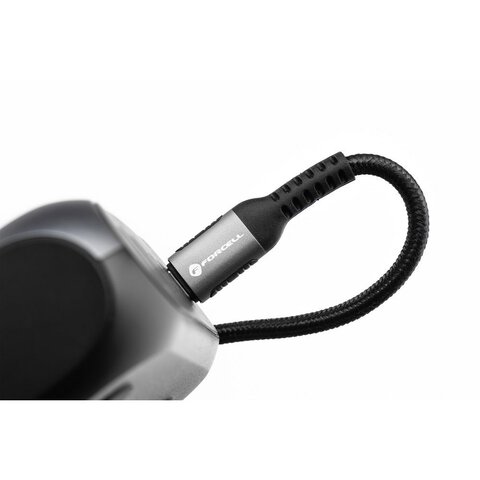 FORCELL F-ENERGY C259 kabel Typ C do Lightning PD 3A 27W Cafule 1,2 m czarny