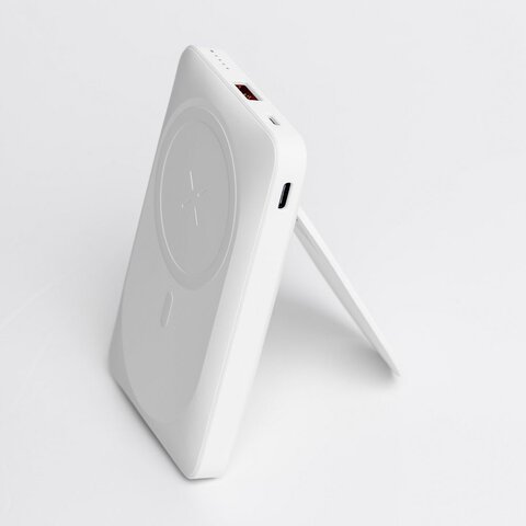 FORCELL F-ENERGY F10K2 MagStand powerbank kompatybilny z MagSafe PD QC3.0 5A 20W 10 000 mAh biay