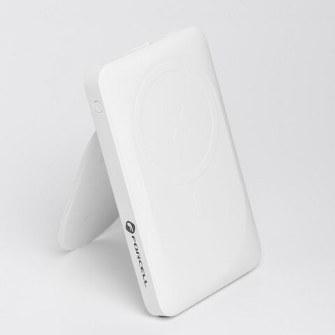 FORCELL F-ENERGY F10K2 MagStand powerbank kompatybilny z MagSafe PD QC3.0 5A 20W 10 000 mAh biay