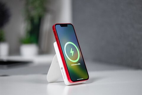 FORCELL F-ENERGY F10K2 MagStand powerbank kompatybilny z MagSafe PD QC3.0 5A 20W 10 000 mAh biay