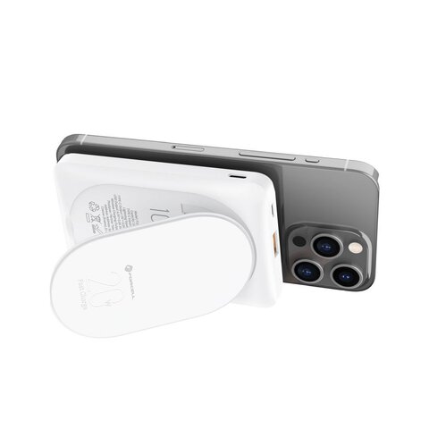 FORCELL F-ENERGY F10K2 MagStand powerbank kompatybilny z MagSafe PD QC3.0 5A 20W 10 000 mAh biay