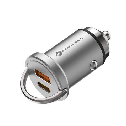 FORCELL F-ENERGY Mini adowarka samochodowa Typ C PD20W + USB QC3.0