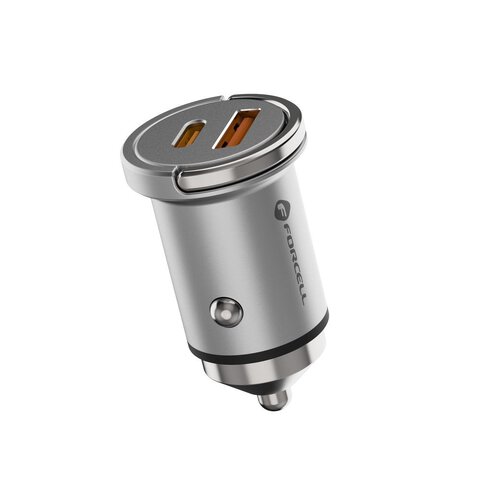 FORCELL F-ENERGY Mini adowarka samochodowa Typ C PD20W + USB QC3.0