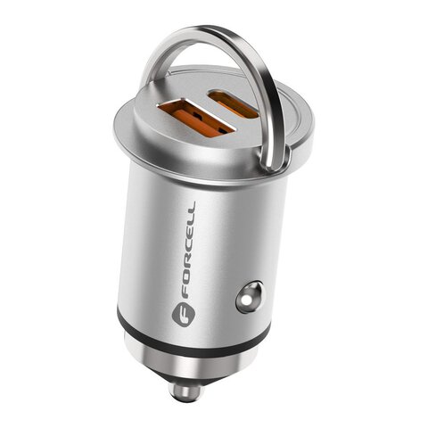 FORCELL F-ENERGY Mini adowarka samochodowa Typ C PD30W + USB QC3.0
