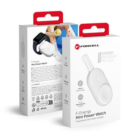 FORCELL F-ENERGY Mini Power Watch powerbank 1A 2,5W 1200 mAh biay