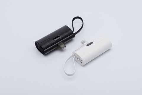 FORCELL F-ENERGY Power Plug F5K3 powerbank 5 000mAh z wbudowanym zczem do Lightning 8-PIN PD 20W biay