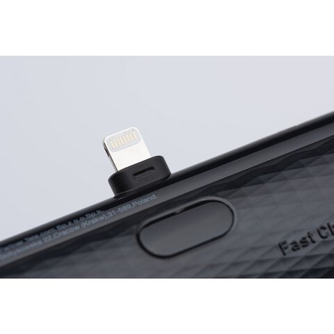 FORCELL F-ENERGY Power Plug F5K3 powerbank 5 000mAh z wbudowanym zczem do Lightning 8-PIN PD 20W czarny