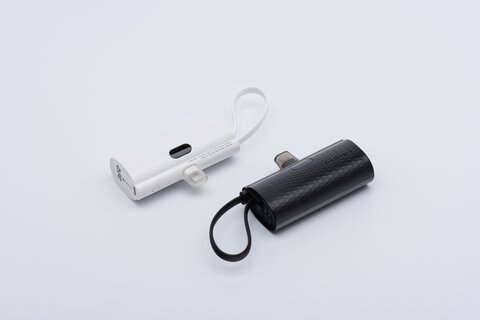 FORCELL F-ENERGY Power Plug F5K3 powerbank 5 000mAh z wbudowanym zczem do Lightning 8-PIN PD 20W czarny