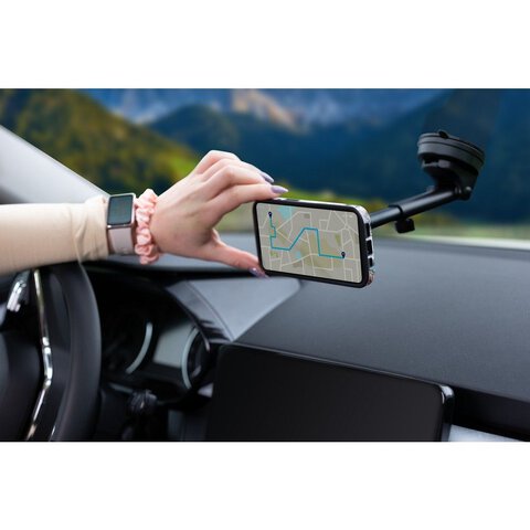 FORCELL F-Grip Excelence uchwyt samochodowy do szyby/deski/kratki magnetyczny czarny