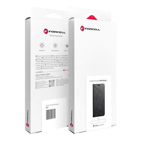 FORCELL F-PROTECT RFID Blocker Book do SAMSUNG S23 FE czarny WYPRZEDAŻ!