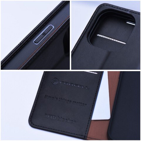FORCELL F-PROTECT RFID Blocker Book do SAMSUNG S23 FE czarny WYPRZEDAŻ!