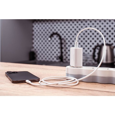 FORCELL kabel Typ C do Lightning 8-pin MFi 3A/9V 30W (Max) C901 1m biay