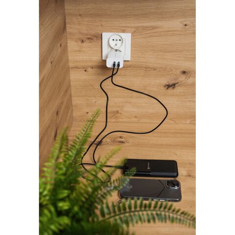 FORCELL kabel Typ C do Typ C QC4.0 3A/20V PD60W C338 50cm czarny