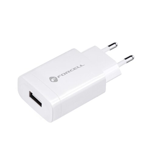 Forcell Ładowarka Sieciowa ze złączem USB A i kablem USB typ C - 2,4A 18W z funkcją Quick Charge 3.0