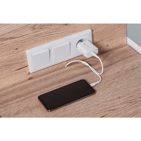 Forcell Ładowarka Sieciowa ze złączem USB typ C i kablem typ C - 3A 25W z funkcją ładowania PD i QC 4.0