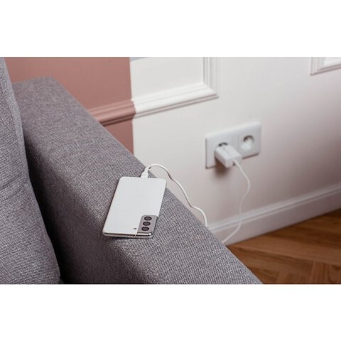 Forcell Ładowarka Sieciowa ze złączem USB typ C i kablem typ C - 3A 25W z funkcją ładowania PD i QC 4.0