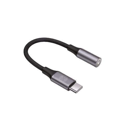Forever adapter audio AJC-01 jack 3,5 mm - USB-C czarny