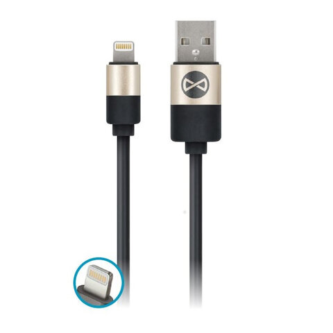 Forever kabel USB - Lightning 1,0 m 2A czarny modern 