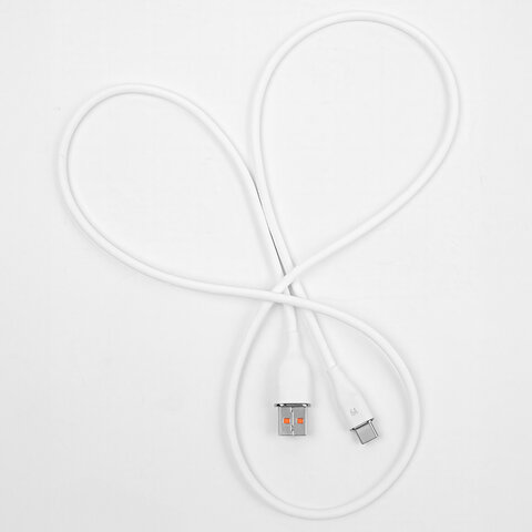 Forever kabel USB - USB-C 1,0 m 6A biały